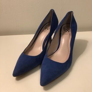 Vince Camuto Blue Suede Pumps sz 5.5